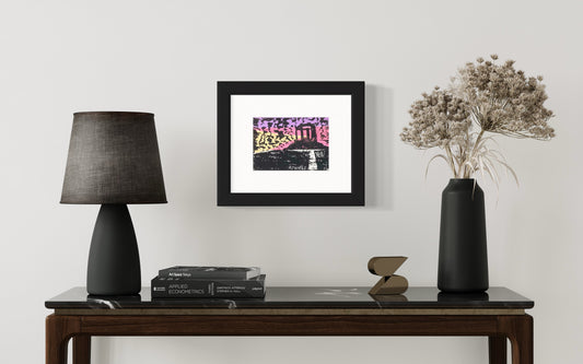 A5 Stonehaven War Memorial Sunset Chine Colle Print