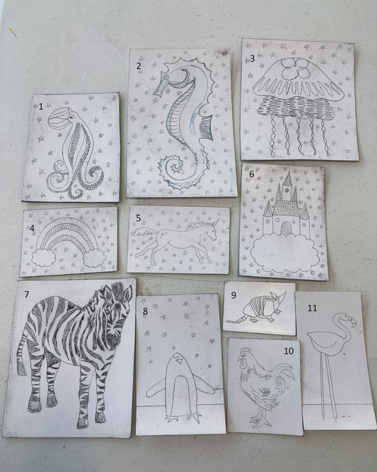 Original Print - A5 sized - Various Intaglio Prints as individuals.